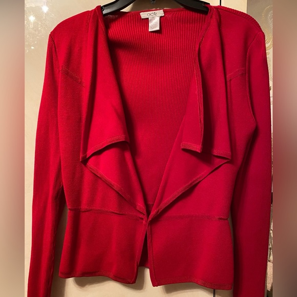 Cache red blazer jacket. Size medium in great condition - Picture 2 of 6